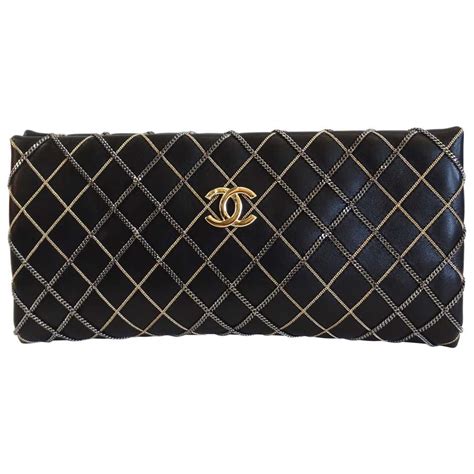 chanel clutch with cabochon|Clutch with chain .